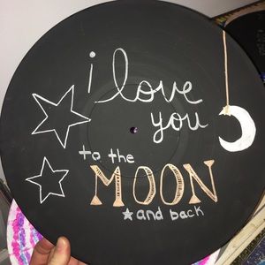 Hand painted vinyl records